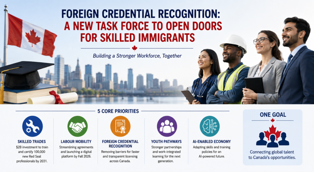 Foreign Credential Recognition: New Intergovernmental Task Force to Accelerate Entry for Skilled Immigrants